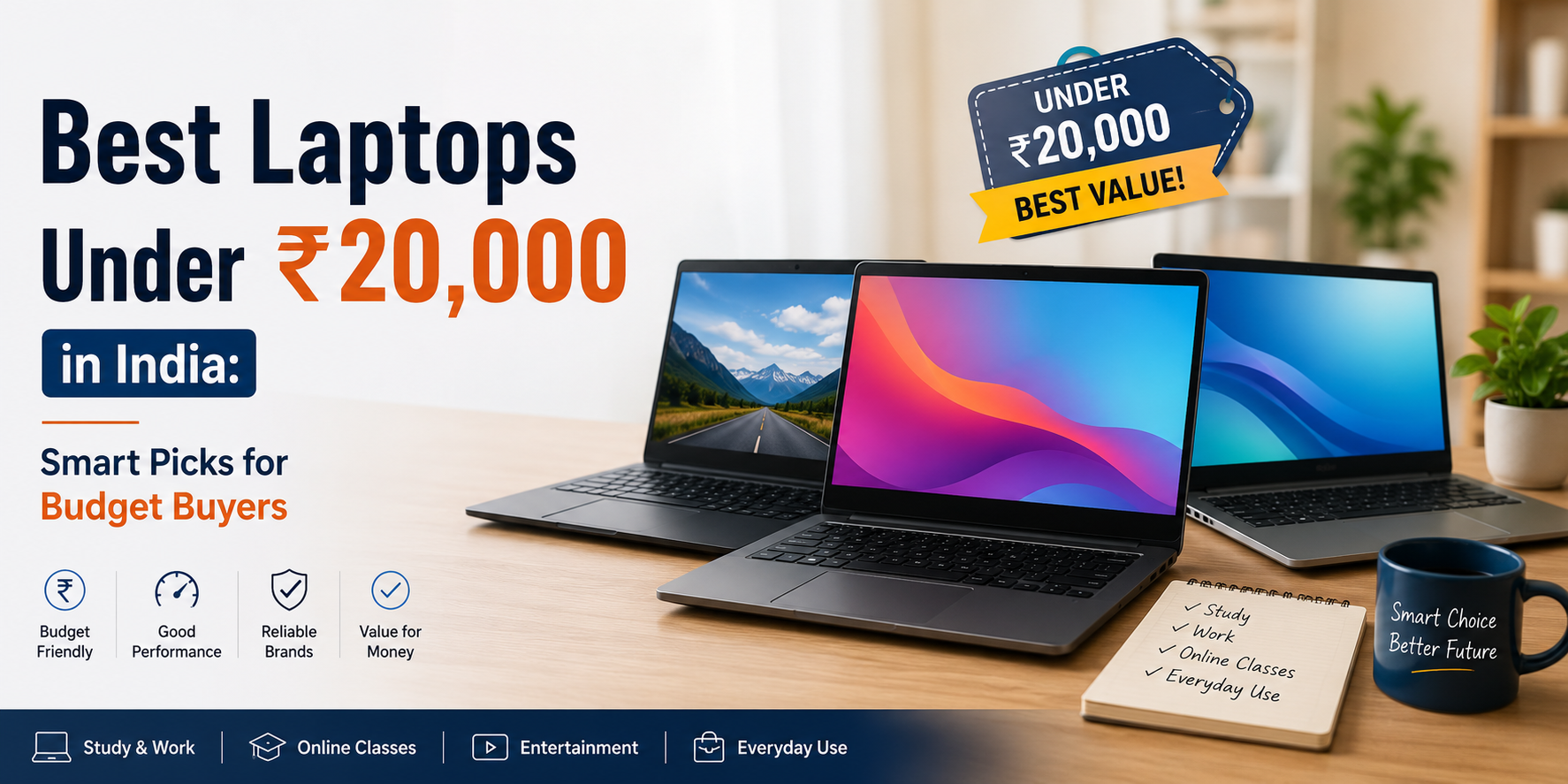 Best Laptops Under ₹20,000 in India: Smart Picks for Budget Buyers