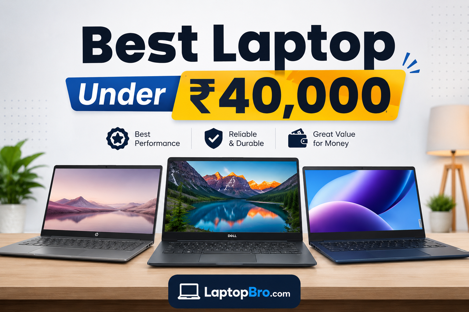 Best Laptops Under ₹40,000 in India